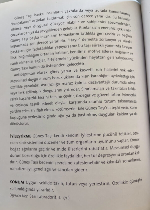 Güneş Taşı Doğal Taş Gümüş Kolye - Görsel 3