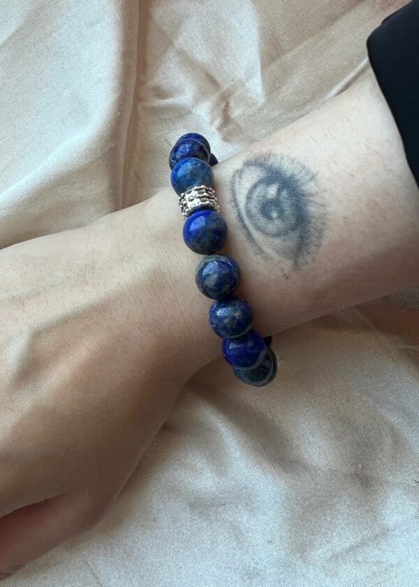 Lapis Lazuli Doğal Taş 10 mm Bileklik - Görsel 2