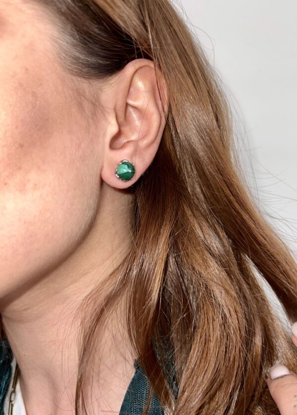 Malakit Çelik Küpe - Görsel 3